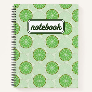 Limetten-Grünes Ästhetik-Notizbuch Notizblock