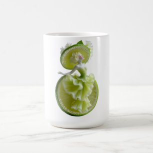 Limetten-Scheiben-Tänzer Kunst Langarm Kaffeetasse