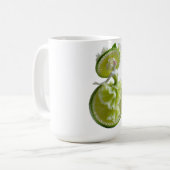 Limetten-Scheiben-Tänzer Kunst Langarm Kaffeetasse (Vorderseite Links)