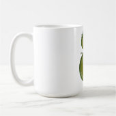 Limetten-Scheiben-Tänzer Kunst Langarm Kaffeetasse (Links)