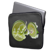 Limetten-Scheiben-Tänzer Kunst Langarm Laptopschutzhülle (Vorderseite Links)