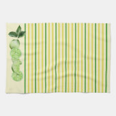 Limetten und gelbe und grüne Streifen Geschirrtuch (Horizontal)