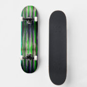 Limettengrün geschmolzene Stripskateboard Skateboard (Vorderseite)