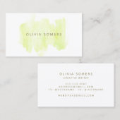 Limettengrün Visitenkarte (Vorne/Hinten)