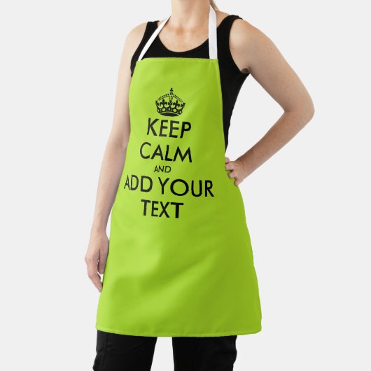 Limettengrüne Bb-Schürze mit eigenem behalten, ruh Schürze (InSitu)