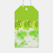 Limettengrüne Sukkulatur Geschenkanhänger (Rückseite)