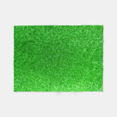 Limettengrüner Glitzer Fleecedecke (Vorderseite (Horizontal))