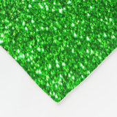 Limettengrüner Glitzer Fleecedecke (Ecke)