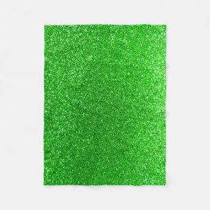 Limettengrüner Glitzer Fleecedecke
