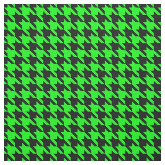 limettengrüner Houndstooth Stoff (Muster)