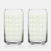 Limettengrünes Soda-Glas Dosenglas (Rechts)