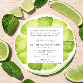 Limettenscheibe Baby Shower Einladung