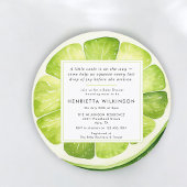 Limettenscheibe Baby Shower Einladung