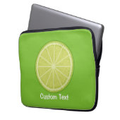 Limettenscheibe Laptopschutzhülle (Vorderseite Links)