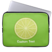 Limettenscheibe Laptopschutzhülle (Vorderseite)