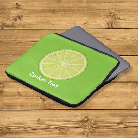 Limettenscheibe Laptopschutzhülle