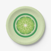 Limettenscheibe Pappteller (Vorderseite)