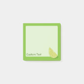 Limettenscheibe Post-it Klebezettel (Vorderseite)