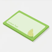 Limettenscheibe Post-it Klebezettel (angewinkelt)