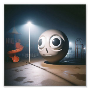 Liminaler Raum Dreamcore Nostalgie-Wandkunst Fotodruck