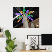 Liminaler Raum Neon Dream Palms Ken Gage Foto Poster (Heimbüro)