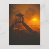 Liminaler Raum Verlassener Spielplatz Horror Postkarte (Vorderseite)
