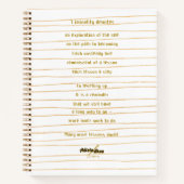 Liminality Hardcover Journal von Poet Adiela Akoo Notizblock (Vorderseite)