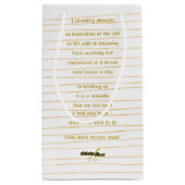 Liminality Kleine Geschenktasche von Poet Adiela A Kleine Geschenktüte (Rückseite)