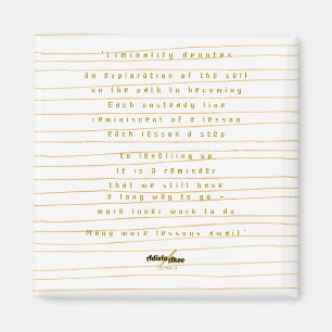 Liminality Magnet von Poet Adiela Akoo