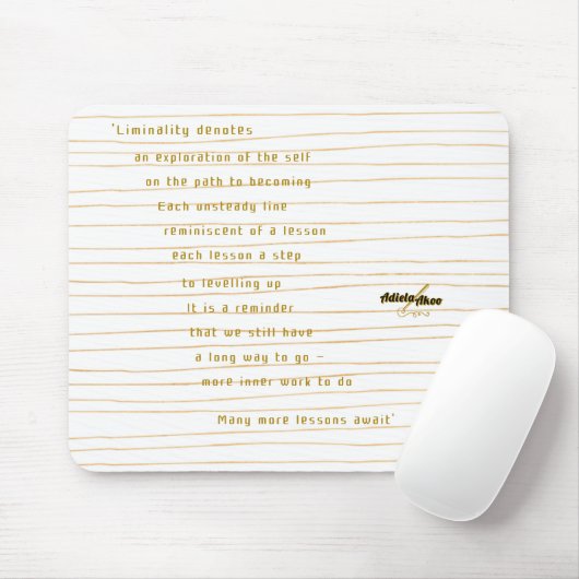 Liminality Mouse Pad von Poet Adiela Akoo Mousepad (Mit Mouse)