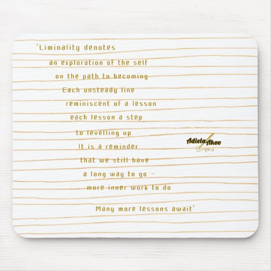 Liminality Mouse Pad von Poet Adiela Akoo Mousepad (Vorne)