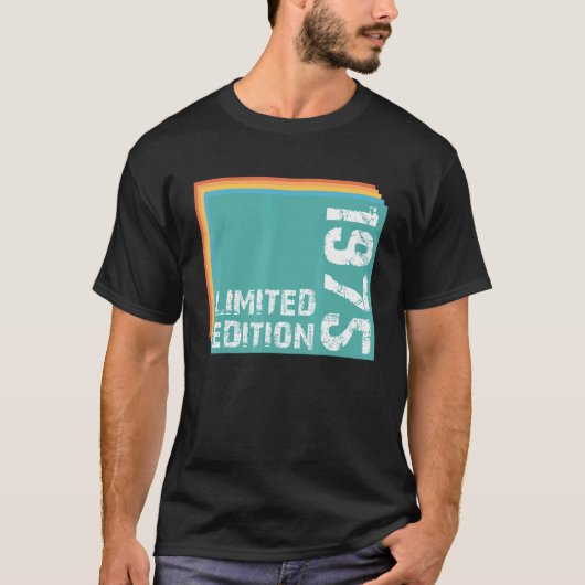 Limit Edition 1975 Geburtstag T-Shirt (Vorderseite)