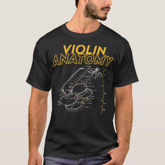Limit für zwei Geigenvioline-Anatomie zeichnend Di T-Shirt