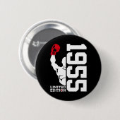 Limited Edition 1955 Boxer 70th Birthday Boxing Button (Vorne & Hinten)