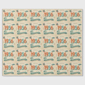 Limited Edition 1956 Birthday | 50s Retro Style Geschenkpapier (Flach)