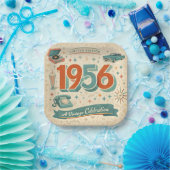 Limited Edition 1956 Birthday | 50s Retro Style Pappteller (Party)