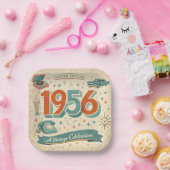 Limited Edition 1956 Birthday | 50s Retro Style Pappteller (Party)