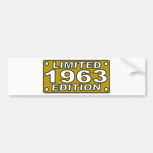 Limited-Edition-1963.png Autoaufkleber (Vorne)
