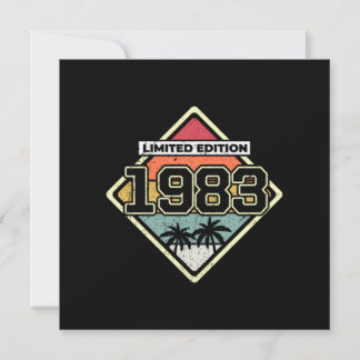 Limited Edition 39. Geburtstagsgeschenk Vintag 198 Einladung