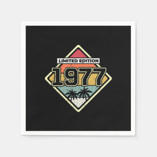 Limited Edition 45. Geburtstagsgeschenk Vintag 197 Serviette