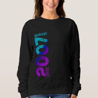 Limited Edition August 2007 Jahr 2007 Retro 2007 Sweatshirt