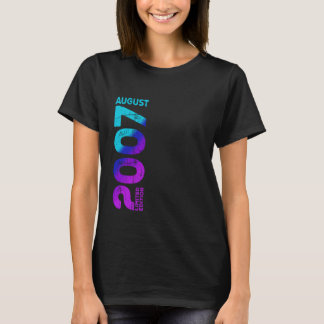 Limited Edition August 2007 Jahr 2007 Retro 2007 T-Shirt