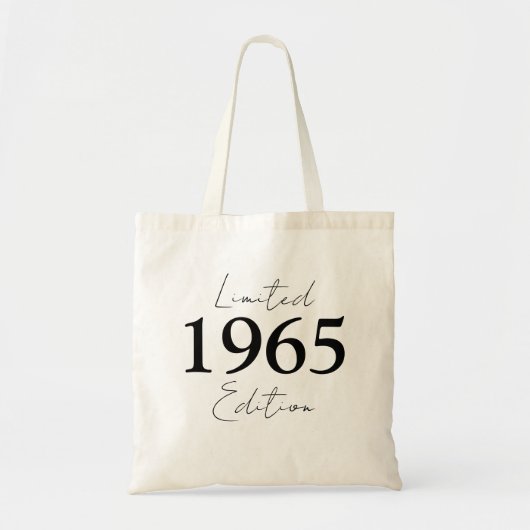 Limited Edition Birthday 1965 Cotton Leinwand Tasc Tragetasche (Vorne)