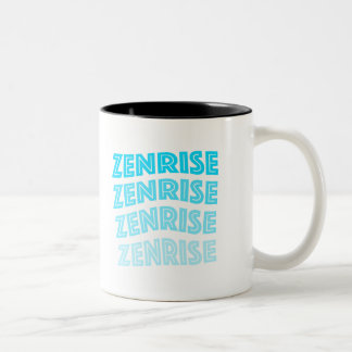 Limited Edition Cyan Zenrise Logo-Tasse Zweifarbige Tasse