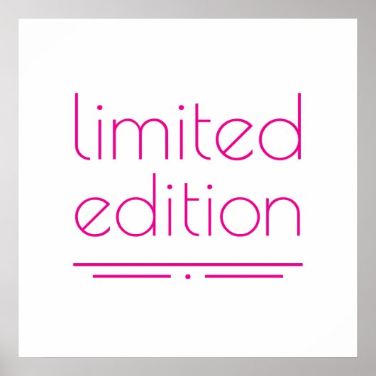 Limited Edition - Eine Art Poster (Vorne)