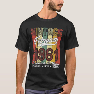 Limited Edition Februar 1961 60th Birthday Gift V T-Shirt