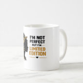Limited Edition Frau Tasse | Ich bin nicht perfekt (VorderseiteRechts)
