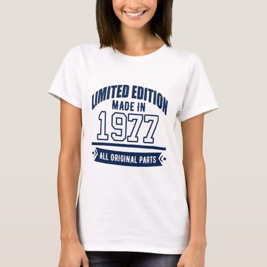 Limited Edition Made in 1977 Alle Originalteile T-Shirt (Vorderseite)