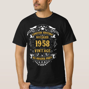 Limited Edition November 1958 Vintag All Original T-Shirt