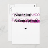 Limited Edition Postkarte (Vorne/Hinten)